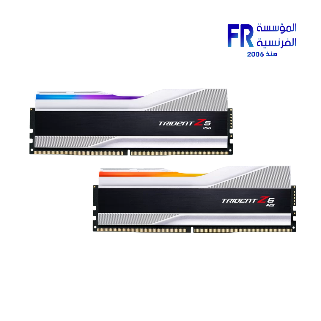 G Skill Trident Z5 RGB 32Gb (2x16Gb) DDR5 6800Mhz CL34 Silver Desktop Memory
