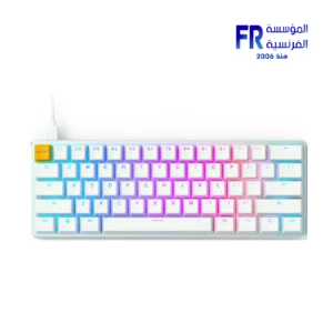 Glorious GMMK Compact Gateron Brown Switch Modular RGB White Wired Mechanical Gaming Keyboard