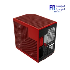 HYTE Y70 Touch Infinite Panoramic Glass with 14.9 Inch 2.5K IPS Touchscreen 4 Slot Vertical GPU Dual Chamber Black Cherry Mid Tower Case