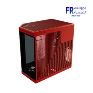 HYTE Y70 Touch Infinite Panoramic Glass with 14.9 Inch 2.5K IPS Touchscreen 4 Slot Vertical GPU Dual Chamber Black Cherry Mid Tower Case