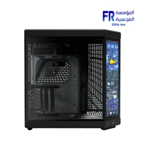 HYTE Y70 Touch Infinite Panoramic Glass with 14.9 Inch 2.5K IPS Touchscreen 4 Slot Vertical GPU Dual Chamber Mid Tower Case