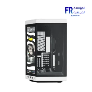 HYTE Y70 Touch Infinite Panoramic Glass with 14.9 Inch 2.5K IPS Touchscreen 4 Slot Vertical GPU Dual Chamber Panda Mid Tower Case
