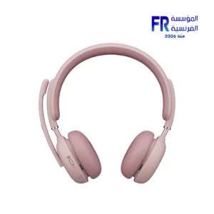 Logitech Zone Wireless 2 AI Noise Canceling Teams with Receiver Rose Business Headset