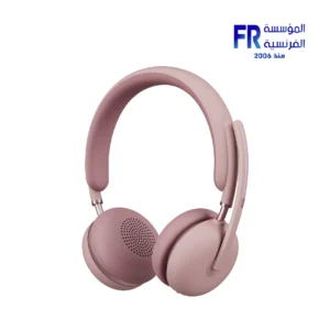 Logitech Zone Wireless 2 AI Noise Canceling Teams with Receiver Rose Business Headset
