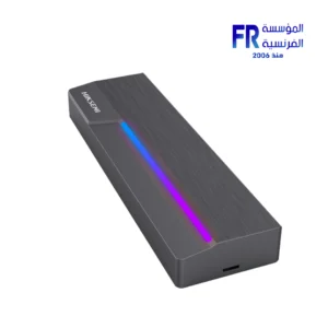 Hiksemi MDR1 Dual Protocol USB 3.2 Type C 10Gbps Aluminum RGB Gaming for B M Key NVME M.2 Enclosure