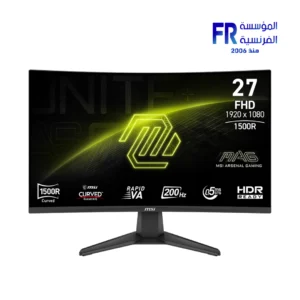 Msi MAG 276CF E20 27 Inch 200Hz 0.5Ms FHD Rapid VA Curved FreeSync Premium Gaming Monitor