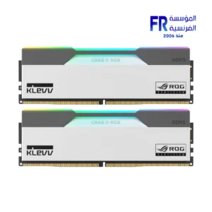 Klevv Cras V RGB ROG Certified 32GB (16GBx2) DDR5 6200Mhz CL32 White Desktop Memory