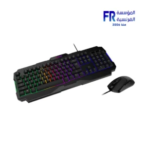 MSI Forge GK100 GM100 Membrane RGB 6400 DPI Arabic Wired Keyboard and Mouse Gaming Combo
