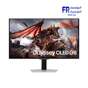 Samsung Odyssey OLED G8 G80SD 32 Inch 240Hz 0.03Ms 4K UHD OLED Glare Free FreeSync Premium Pro with Gaming Hub AI Processor Silver Gaming Monitor