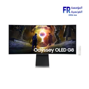 Samsung Odyssey OLED G8 S34DG850SU 34 Inch 175Hz 0.03Ms WQHD OLED Curved Glare Free FreeSync Premium Pro with Gaming Hub Silver Gaming Monitor
