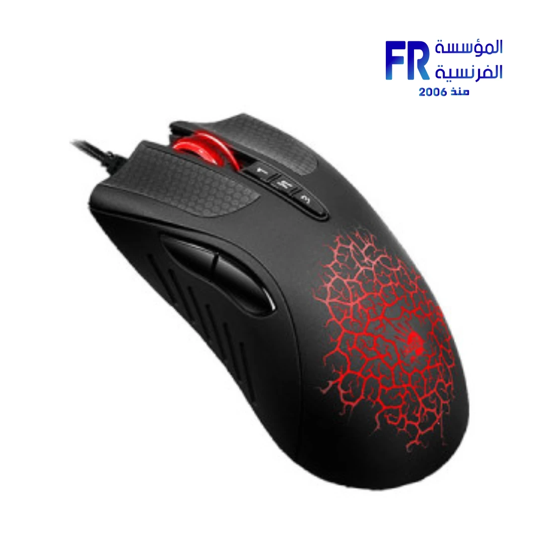 ⁦Bloody A88 Light Strike 4000 CPI Crackle Wired Gaming Mouse⁩ - الصورة ⁦2⁩