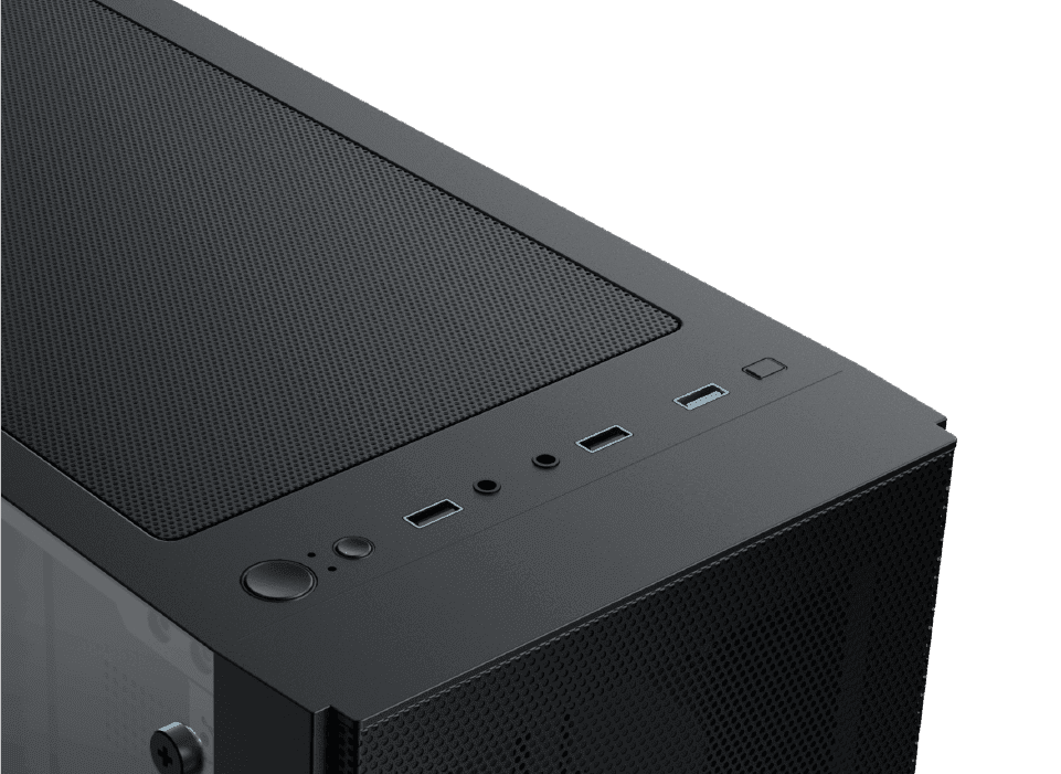 Airflow diagram of the Xigmatek Hero II Air case.