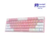 Redragon Fizz K617 Red Switch RGB 60 Percent Compact White and Pink Wired Mechanical Gaming Keyboard