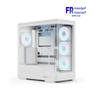 Aerocool P500A Panoramic Curved Glass Back-Connect Support With 4 120mm ARGB PWM Fans White Mid Tower Gaming Case