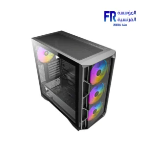 Antec AX1000 LITE Mesh TG With 4 140mm ARGB PWM Fans With Controller Black Mid Tower Gaming Case