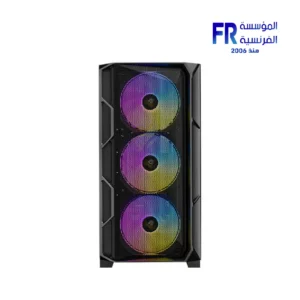 Antec AX1000 LITE Mesh TG With 4 140mm ARGB PWM Fans With Controller Black Mid Tower Gaming Case