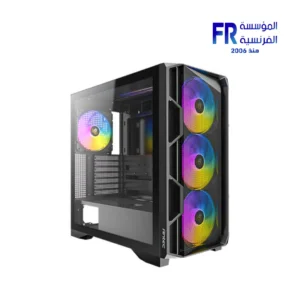Antec AX1000 LITE Mesh TG With 4 140mm ARGB PWM Fans With Controller Black Mid Tower Gaming Case