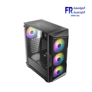 ⁦Antec AX61 Elite Mesh TG With 4 120mm ARGB Fans Black + Atom B750 750W 80 Plus Bronze Mid Tower Case⁩ - الصورة ⁦3⁩