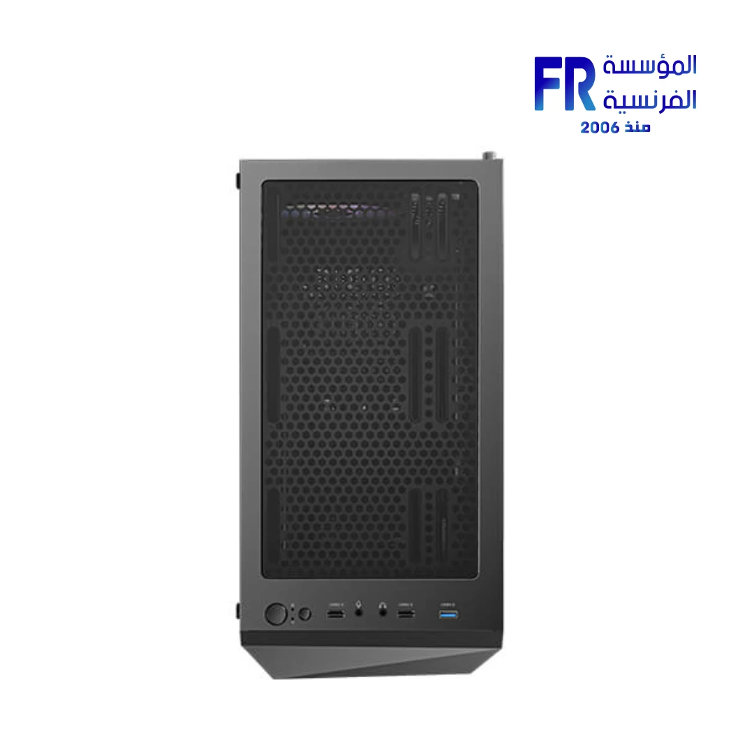 ⁦Antec AX61 Elite Mesh TG With 4 120mm ARGB Fans Black + Atom B750 750W 80 Plus Bronze Mid Tower Case⁩ - الصورة ⁦9⁩
