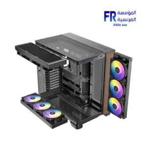 Antec C8 Curve Wood 0.8mm Thick Steel Back-Connect Support Black Full Tower Case