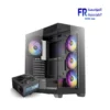 Antec CX300 Panoramic TG With 4 120mm ARGB Fans Black + Atom B750 750W 80 Plus Bronze Mid Tower Case