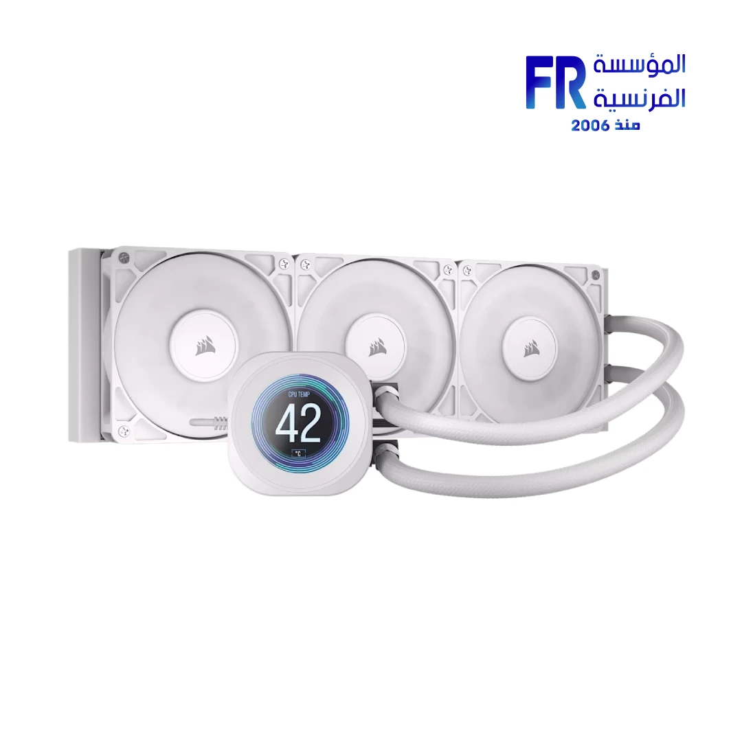 Corsair NAUTILUS RS LCD 360mm White AIO Liquid CPU Cooler