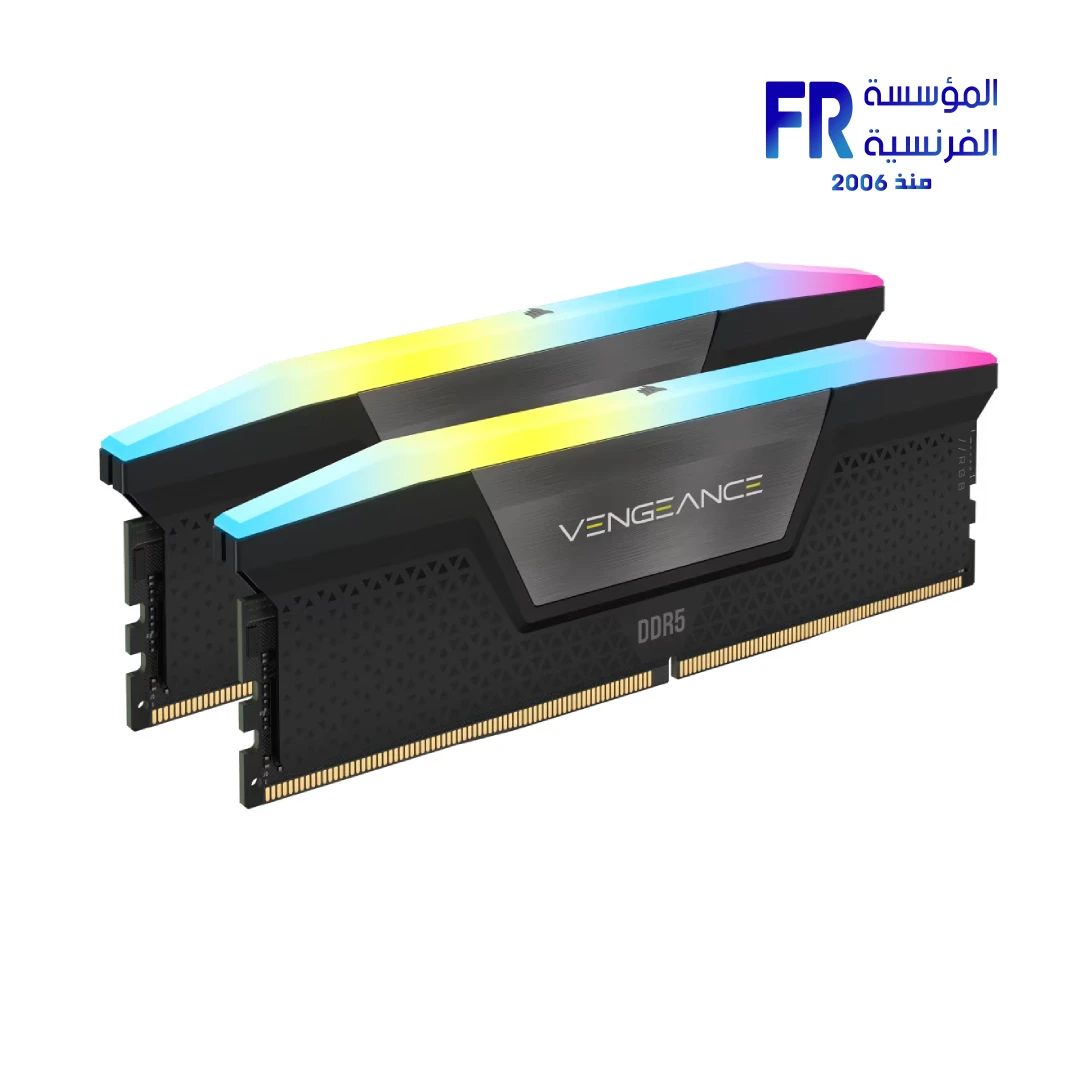 Corsair Vengeance RGB 128GB (2x64GB) DDR5 6000MHz CL40 XMP 3.0 Black Desktop Memory