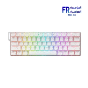 Dareu EK60 HE 60% Compact Magnetic Switch Hot-Swappable 8KHz Rapid Trigger RGB White Wired Gaming Keyboard