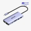 Hiksemi HS-HUB-DS11 11 In 1 100W PD 4K 30Hz HDMI VGA RJ45 USB 3.0 TF SD Card Reader Grey USB Hub