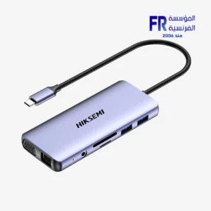 Hiksemi HS-HUB-DS11 11 In 1 100W PD 4K 30Hz HDMI VGA RJ45 USB 3.0 TF SD Card Reader Grey USB Hub
