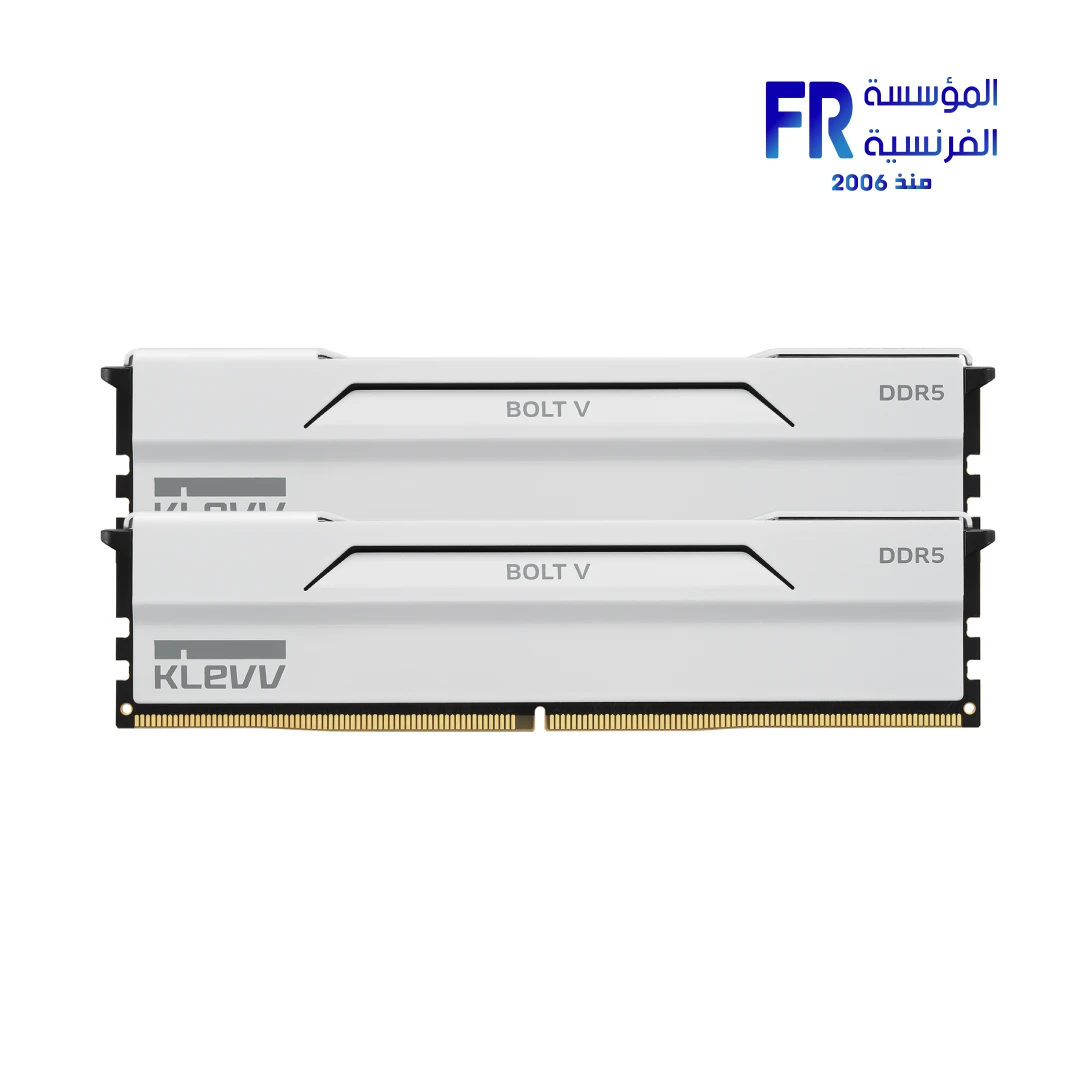 Klevv Bolt V 32GB (2x16GB) DDR5 6000MHz CL28 Intel XMP 3.0 and AMD EXPO Pure White Desktop Memory