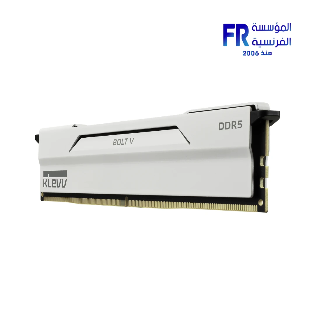Klevv Bolt V 32GB (2x16GB) DDR5 6000MHz CL28 Intel XMP 3.0 and AMD EXPO Pure White Desktop Memory