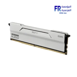 Klevv Bolt V 32GB (2x16GB) DDR5 6000MHz CL28 Intel XMP 3.0 and AMD EXPO Pure White Desktop Memory
