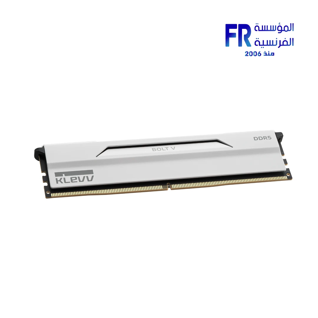 Klevv Bolt V 32GB (2x16GB) DDR5 6000MHz CL28 Intel XMP 3.0 and AMD EXPO Pure White Desktop Memory