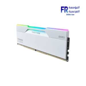Klevv Cras V RGB 48GB (2x24GB) DDR5 6000MHz CL28 Intel XMP and AMD EXPO Brilliant White Desktop Memory