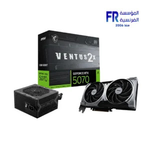 MSI GeForce RTX 5070 Ventus 2X OC 12GB GDDR7 + MAG A750BN 750W 80 Plus Bronze PCIe 5.0 PSU Bundle