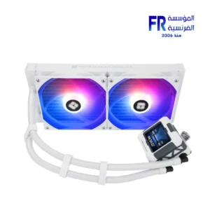 Additional view of the white Thermalright Frozen Warframe 280mm ARGB AIO cooler