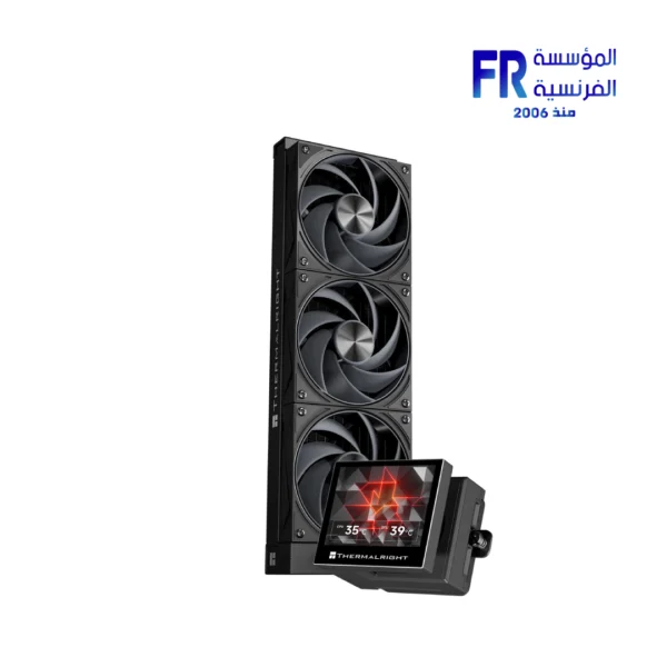 Thermalright Trofeo Vision 360 ARGB Schwarz CPU AIO Kühler, 360mm Kühler, IPS LCD-Bildschirm mit 1280x480 Auflösung, für AM4/AM5, Intel LGA1851/1700, 6,86 Zoll LCD Long Screen Hochleistungskühler