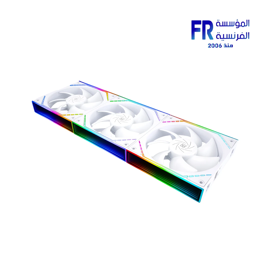 Thermalright TL-M12QW 120mm 2000 RPM S-FDB Bearing Daisy-Chain PWM ARGB White 3 Fans