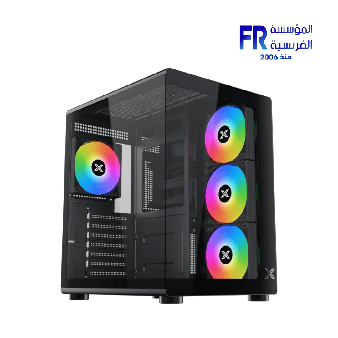 Xigmatek Aqua Compact Air 4 Fan ARGB PWM Mid Tower Case