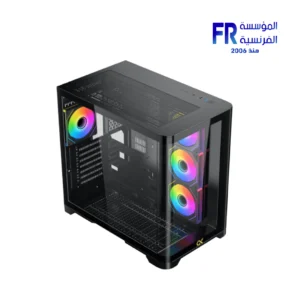 Xigmatek Crystal Storm 4 fan PWM Argb Curved TG Mid Tower Case