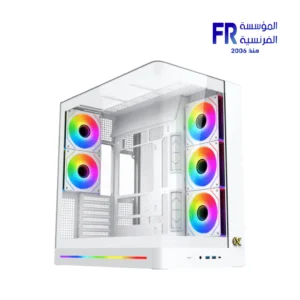 Xigmatek Pano II Air Arctic Type C 8 Fan ARGB Pwm Curved TG EATX Super Tower Case