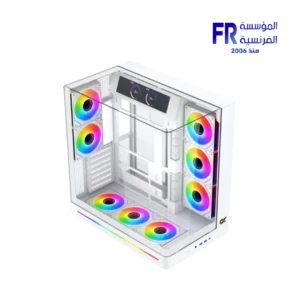 Xigmatek Pano II LCD Arctic Type C 8 Fan ARGB Pwm 9Inch Multi Display LCD Panel Curved TG EATX Super Tower Case