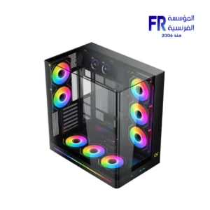 Xigmatek Pano II LCD Type C 8 Fan ARGB Pwm 9Inch Multi Display LCD Panel Curved TG EATX Super Tower Case