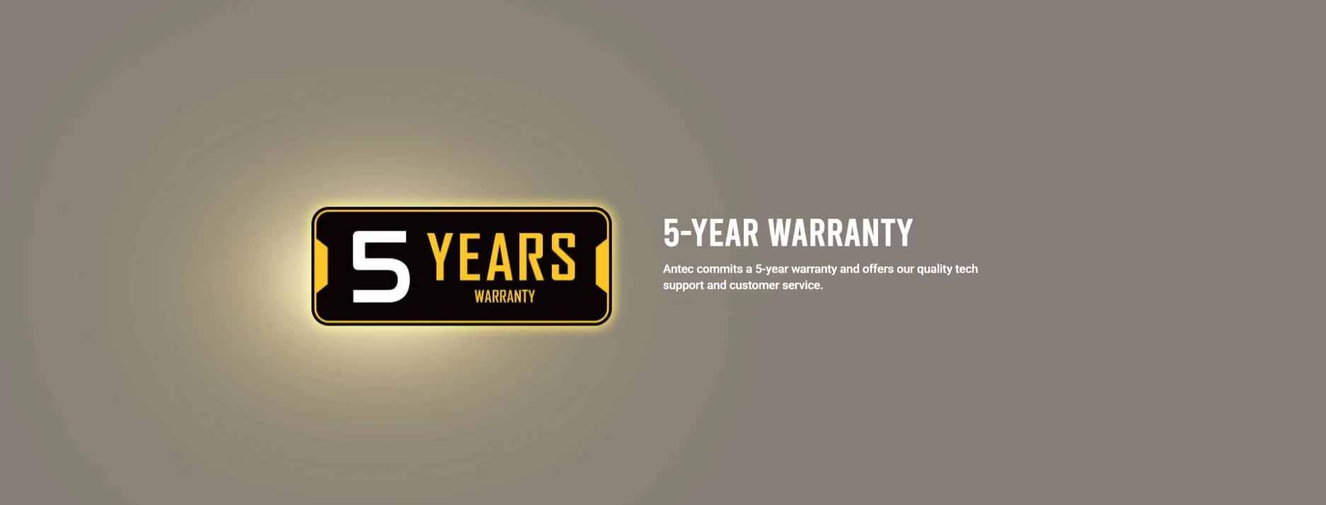 Antec CSK Pro 850W 5-year warranty and quality tech support