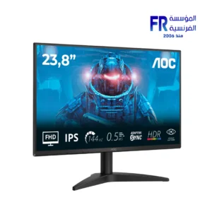 AOC 24B36X 89 23.8 Inch 144Hz 4ms FHD IPS Flat HDR10 Adaptive Sync Black Monitor