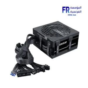 Alternative view of Lian Li RB650 650W 80 Plus Bronze ATX 3.1 modular SATA and peripheral cables Unique cable management system Power Supply