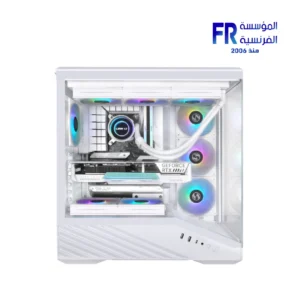 Alternative view of Lian Li Vector V100R BTF 4 Fan ARGB Type-C White Mid Tower Gaming Case