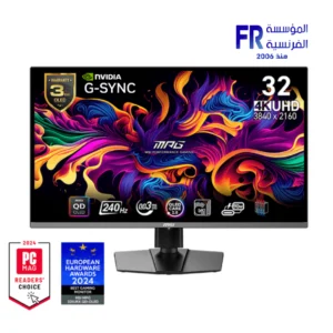 MSI MPG 321URX 31.5 Inch 240Hz 0.03ms UHD QD-OLED Flat G-Sync Compatible DisplayHDR True Black 400 90W PD Black Monitor