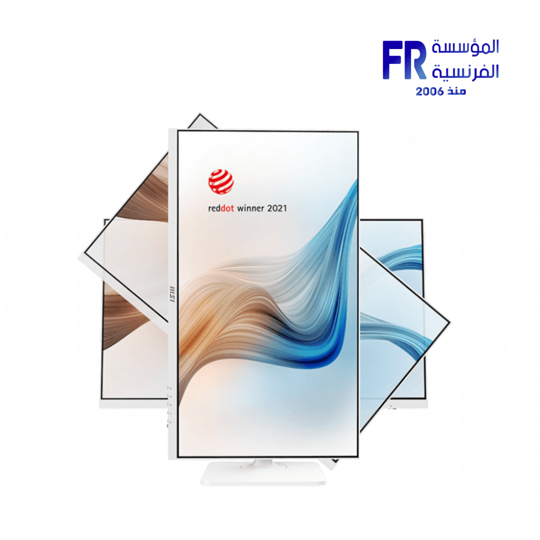 MSI Modern MD272XPW 27 Inch 100Hz 1ms MPRT FHD IPS Flat Adaptive-Sync HDR Ready With Speakers 65W PD White Monitor